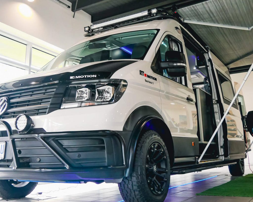 Front view of Roadtrek VW Crafter Van Conversion